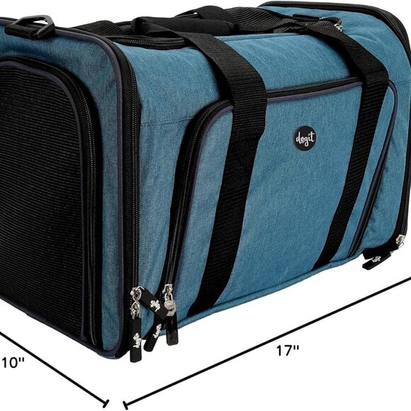 DOGIT EXPLORER SOFT CARRIER EXPANDABLE CARRY BAG Dog or Cat - Picture 2 of 3